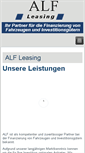 Mobile Screenshot of alfleasing.de